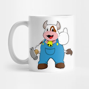 Cow as Craftsman with Hammer Mug